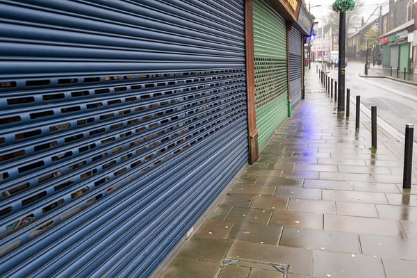 Shops in city centres have closed at a faster rate than in towns or villages. Image: Adobe Stock