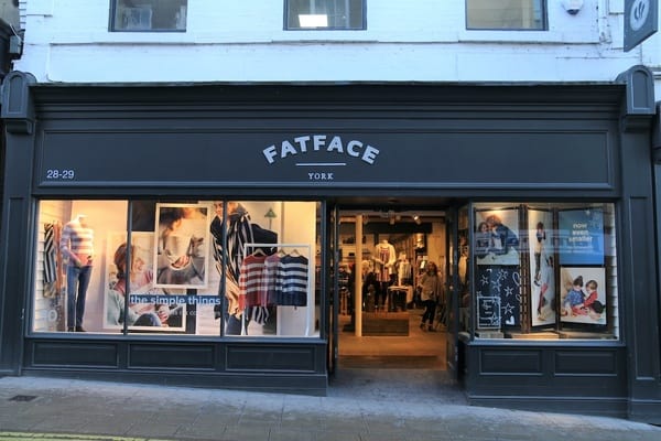 Fat Face has  Image: Wozzie/Shutterstock.com