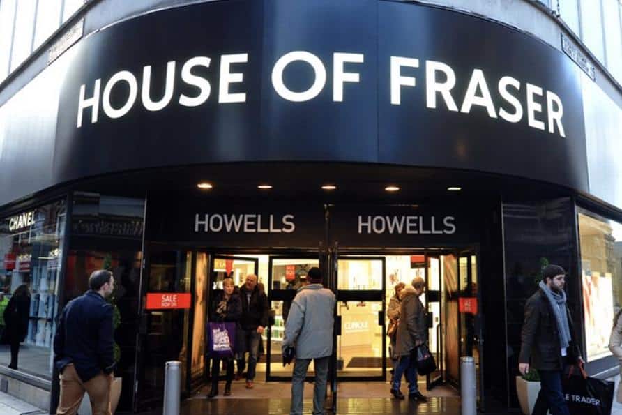 Sports Direct's transformation into Frasers Group started with the 2018 acquisition of House of Fraser. Image courtesy of House of Fraser