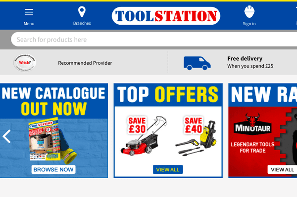 Image: Screenshot of Toolstation.com