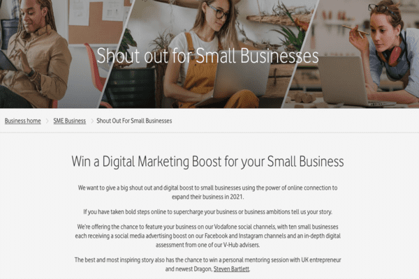 Vodafone Shout out for small business