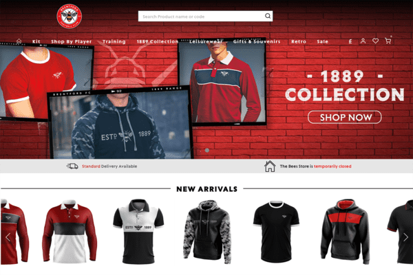 Brentford FC online shop: driving new sales with new payment tools