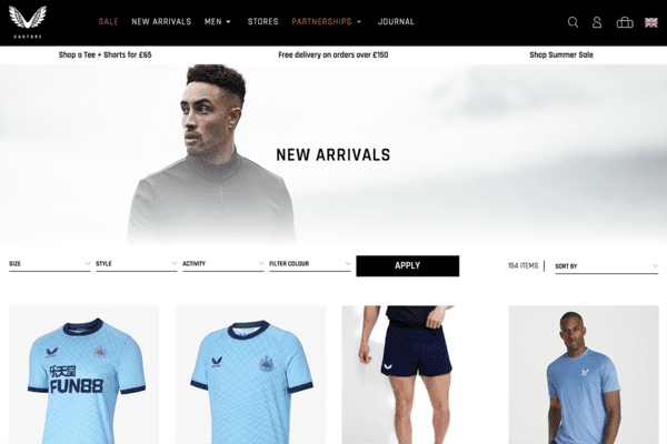 Castore: opening a new store in Glasgow