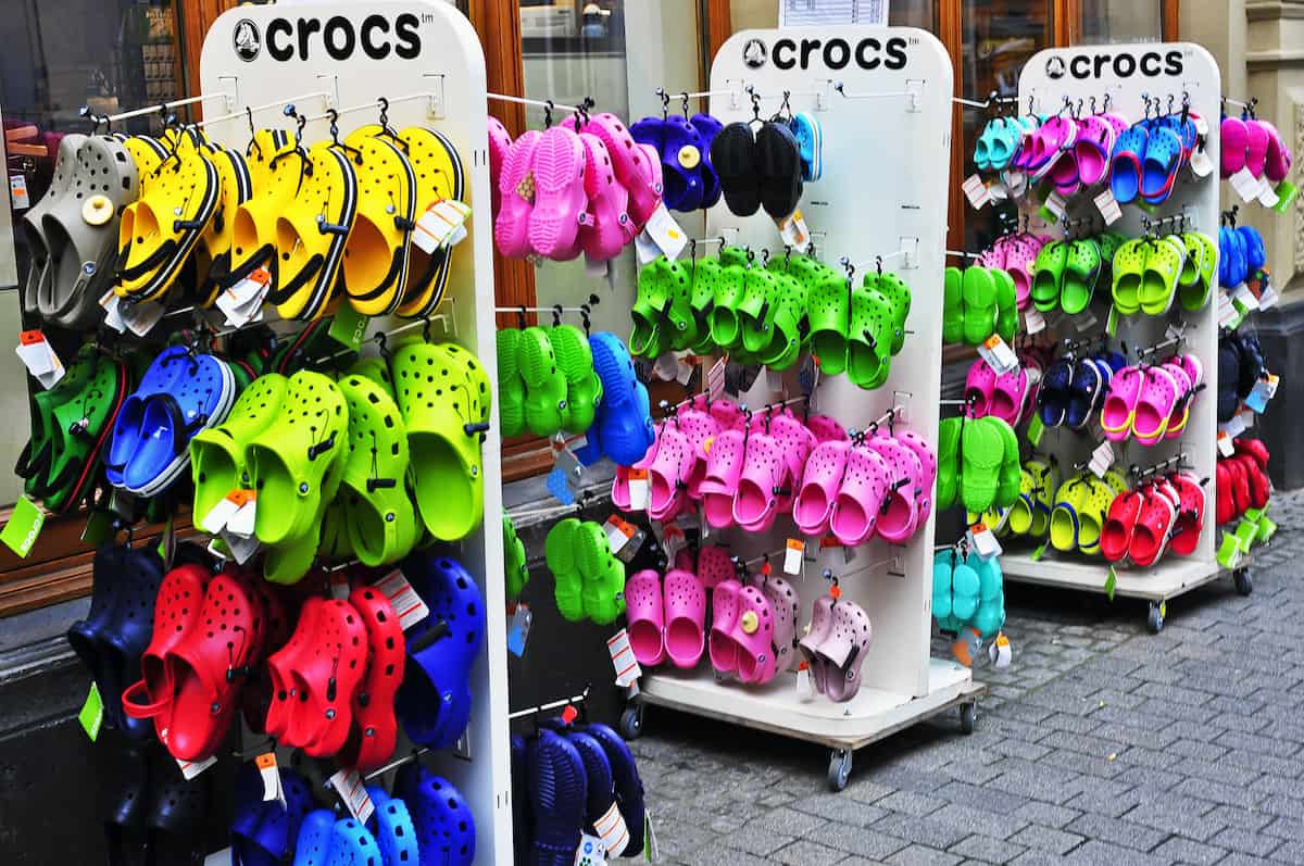 Crocs says its shoes will be made of sustainable materials in the future. Image: Vytautas Kielaitis/Shutterstock.com