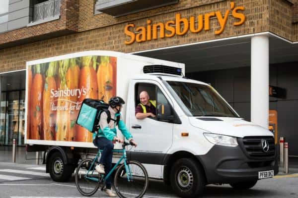 Some 118k on demand Sainsbury's deliveries are made each week. Image: Sainsbury's
