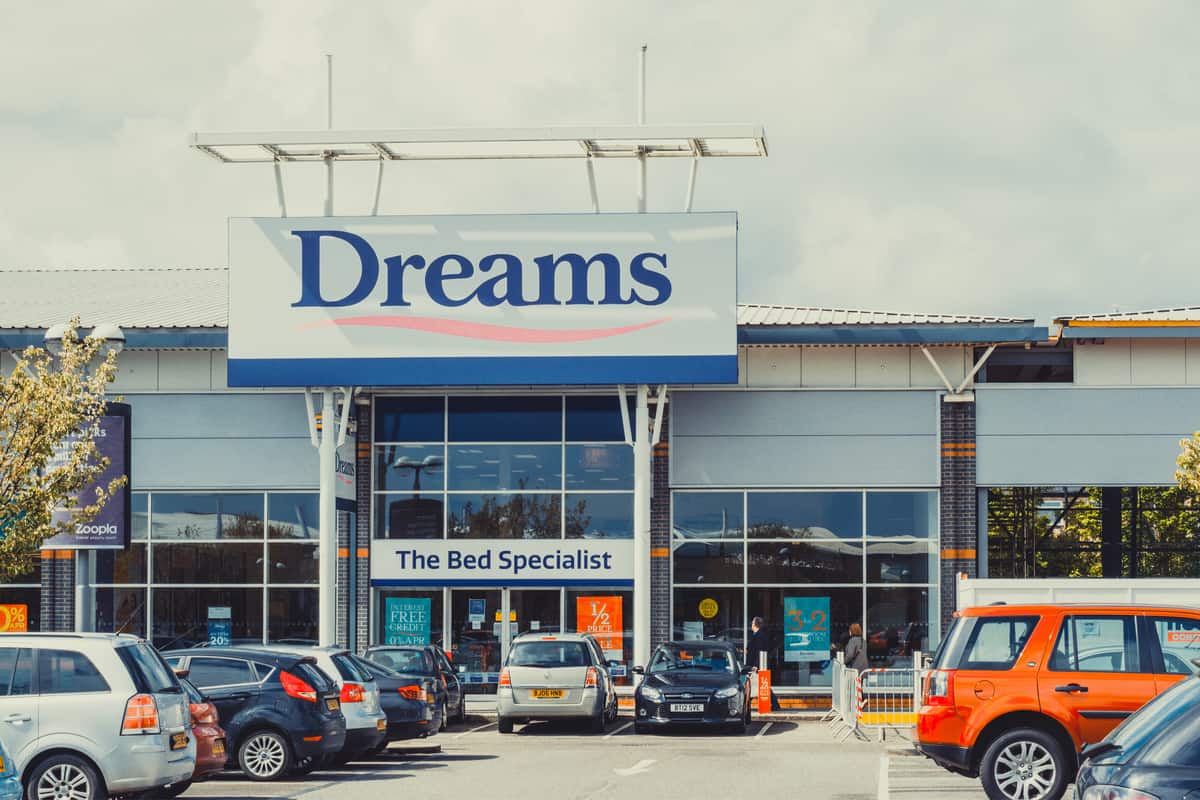 Dreams sells direct-to-consumer through more than 200 shops