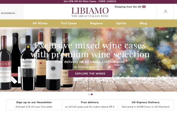 Libiamo Wine: increase in sales following replatforming