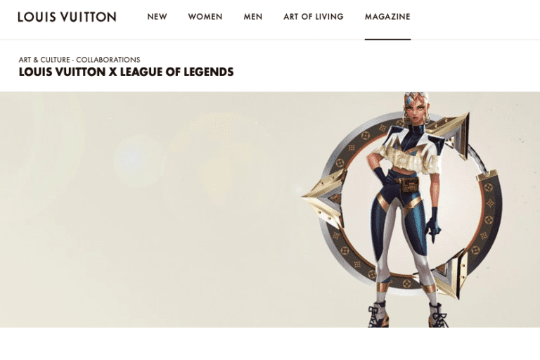 Louis Vuitton has been working with League of Legends since 2019. Screenshot of uk.louisvuitton.com.png