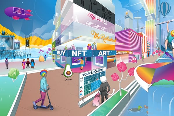 The metaverse High Street is in demand – and this is what is may look like (Image: Vista/Georgie Barrat)