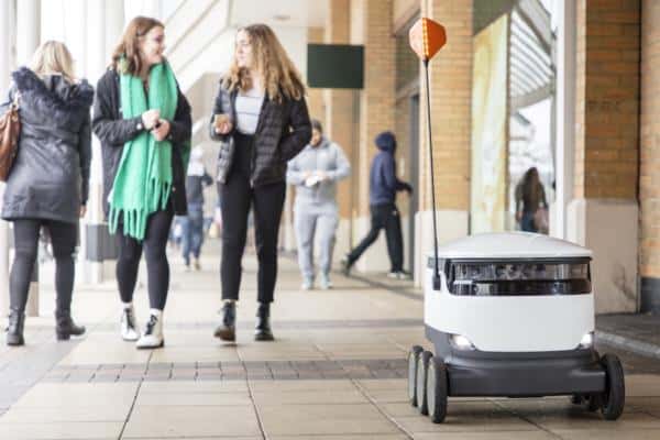 The Co-op is expanding its use of robots as it grows its online sales. Image courtesy of Starship Technologies
