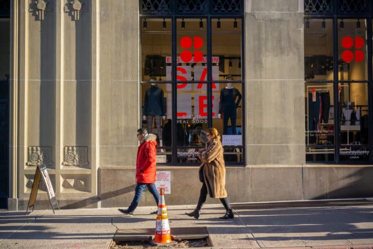 Shoppers walk past a branch of Sweaty Betty. Image: rblfmr/shutterstock.com