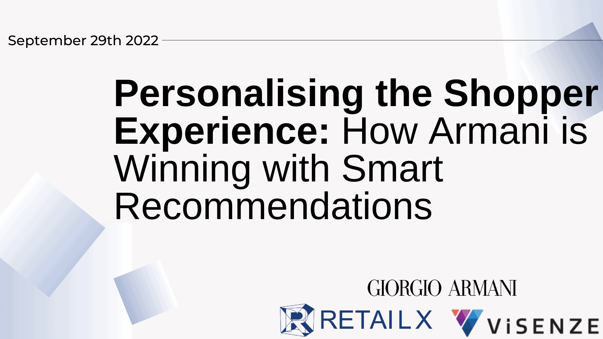Personalising the Shopper Experience: How Armani is Winning with Smart Recommendations