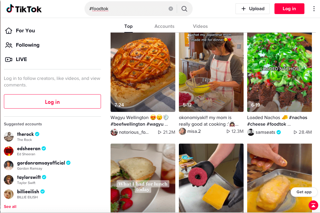 #FoodTok has had more than 26bn views on TikTok. Image: screenshot of tiktok.com