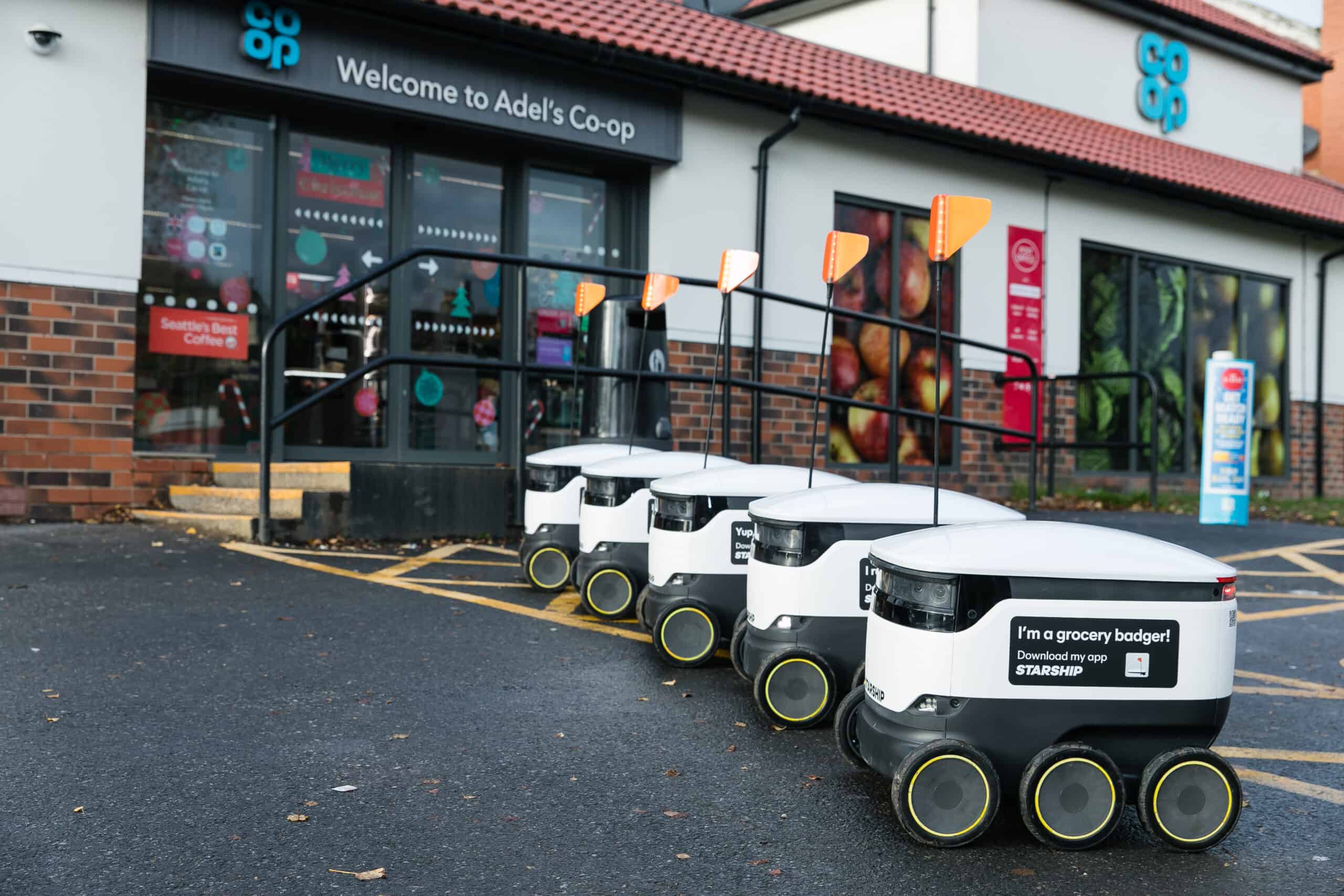 Robots roll out in Yorkshire as Co-op extends its autonomous food delivery to Leeds