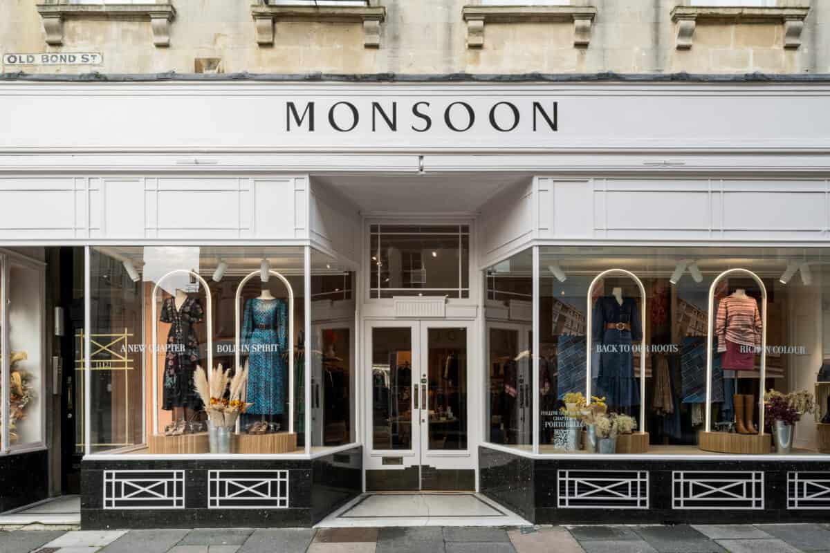 Monsoon's Bath store. Image courtesy of Adena Brands