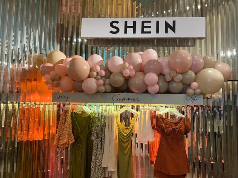 Shein is among a number of retailers exploring what pop-up shops can do for their ecommerce businesses. Image courtesy of Shein