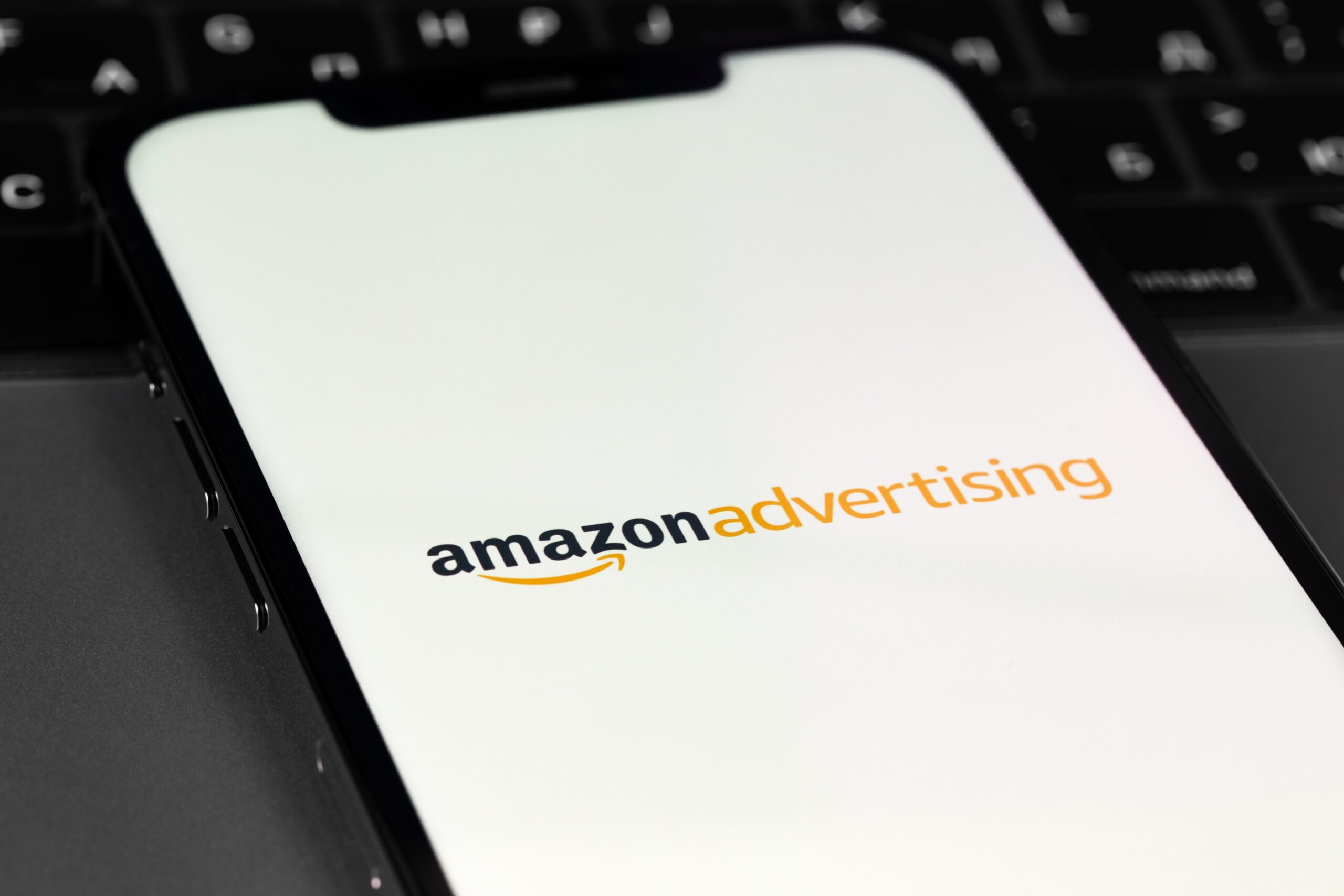 Amazon,Advertising,Logo,On,Screen,Smartphone,Iphone.,Amazon,Is,One