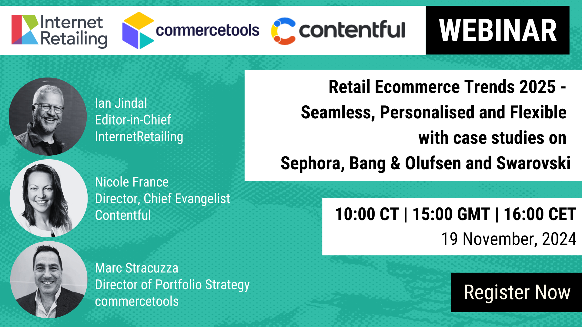 Retail Ecommerce Trends 2025 - Seamless, Personalised and Flexible with case studies on Sephora, Bang & Olufsen and Swarovski