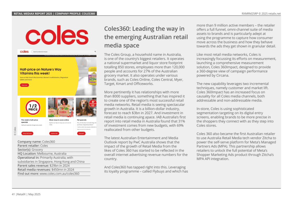 Coles Retail Media 2025 Case study