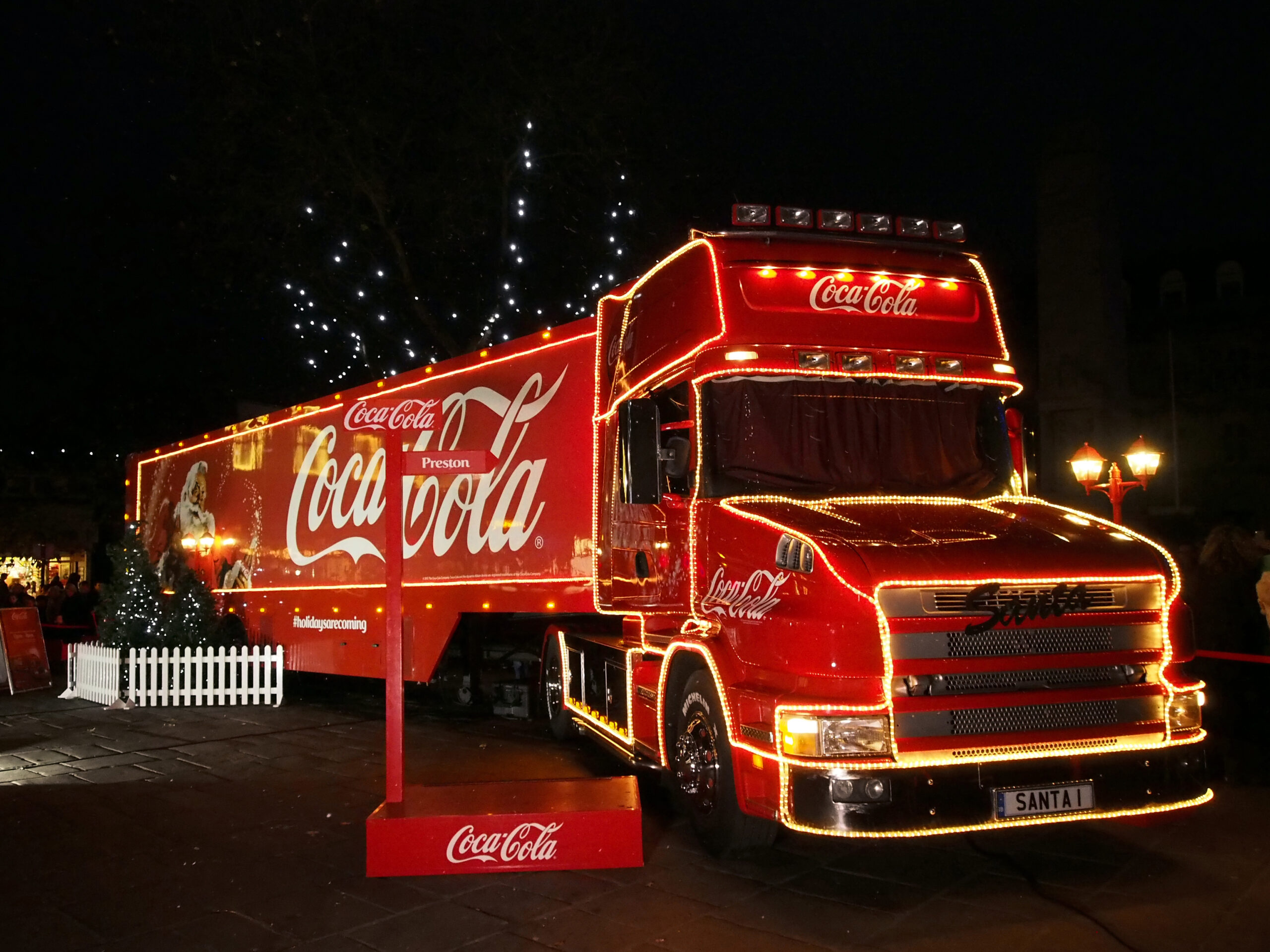 Preston,,Lancashire,,Uk.,24th,November,2013.,Coca-cola,Christmas,Truck,Visits