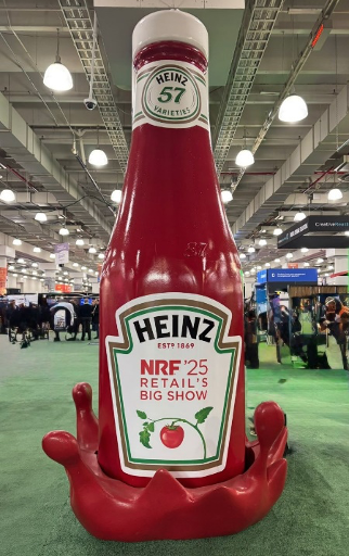 Even the ketchup servings are bigger at “The Big Show”