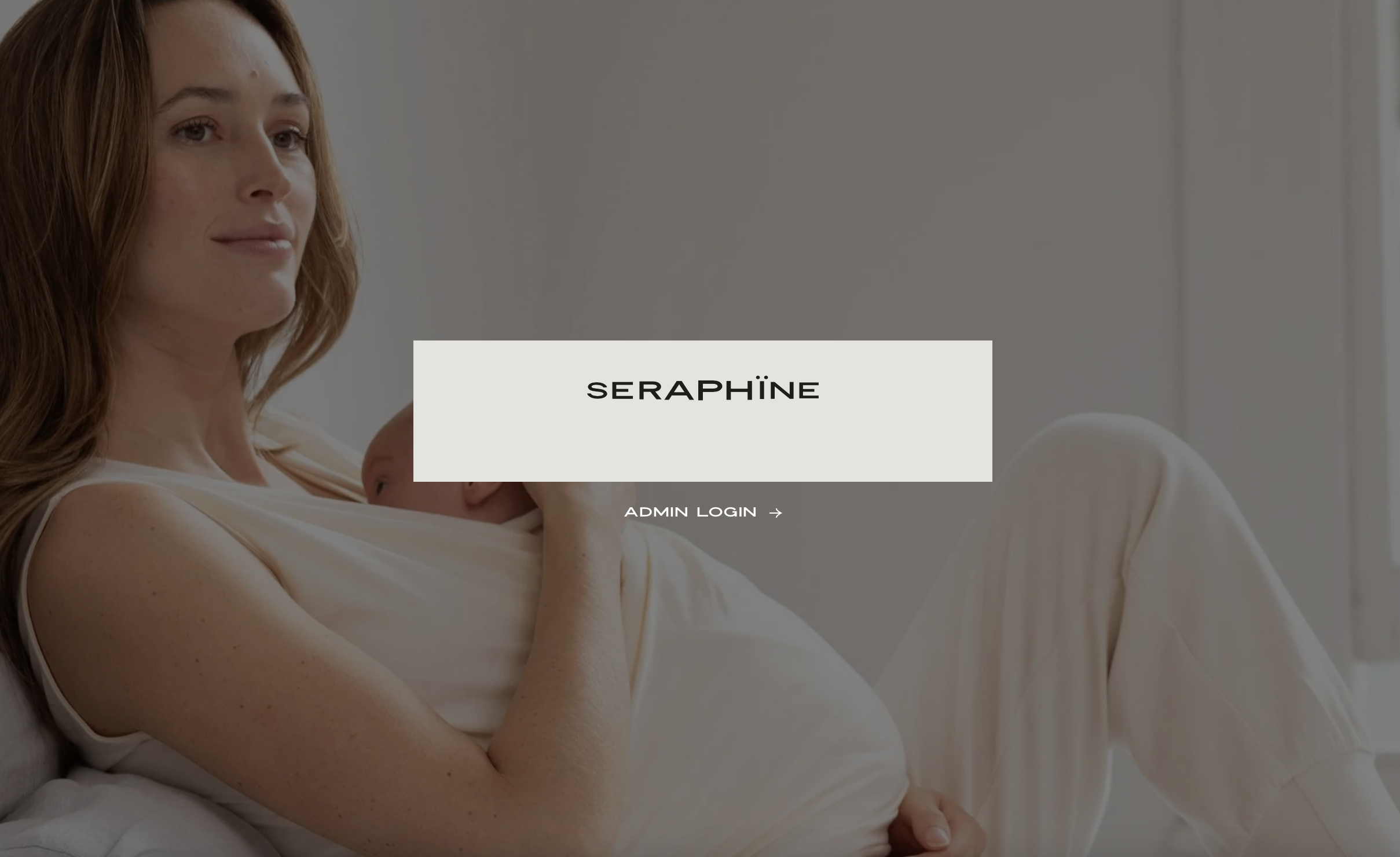 Screenshot of Seraphine website, which is closed following its administration