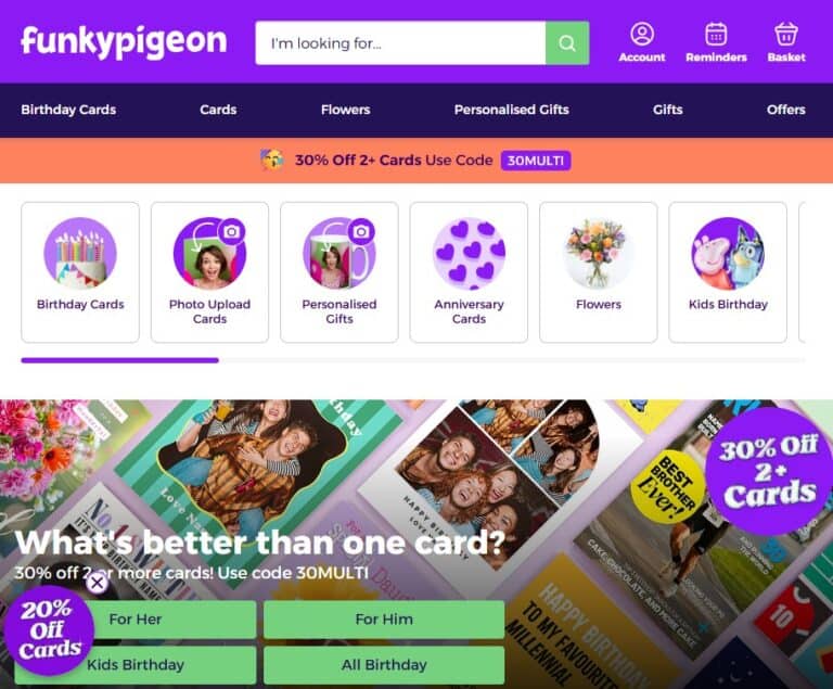 Funky Pigeon sold to Card Factory