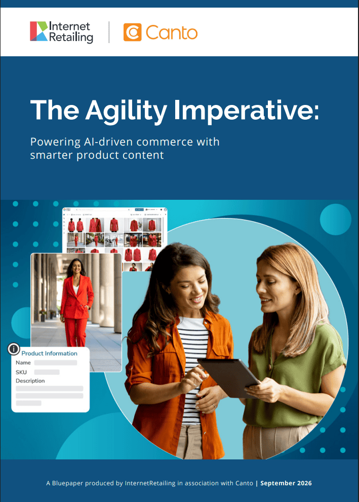 The Agility Imperative Bluepaper cover &ndash; InternetRetailing and Canto